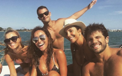 Carol Dieckmann, Markito Costa, Sabrina Sato, Ivete Sangalo e Duda Nagle se divertindo em Miami (Foto: Reprodução / Instagram)