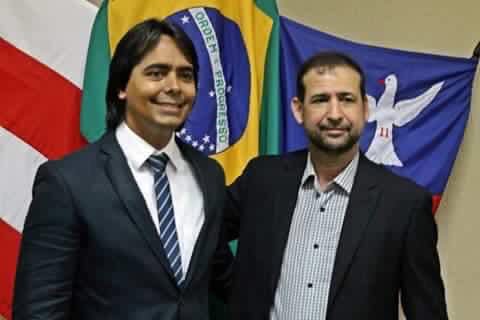 Pré-candidato, Dr. Pitágoras com o prefeito de Candeias, Bom Jorge.