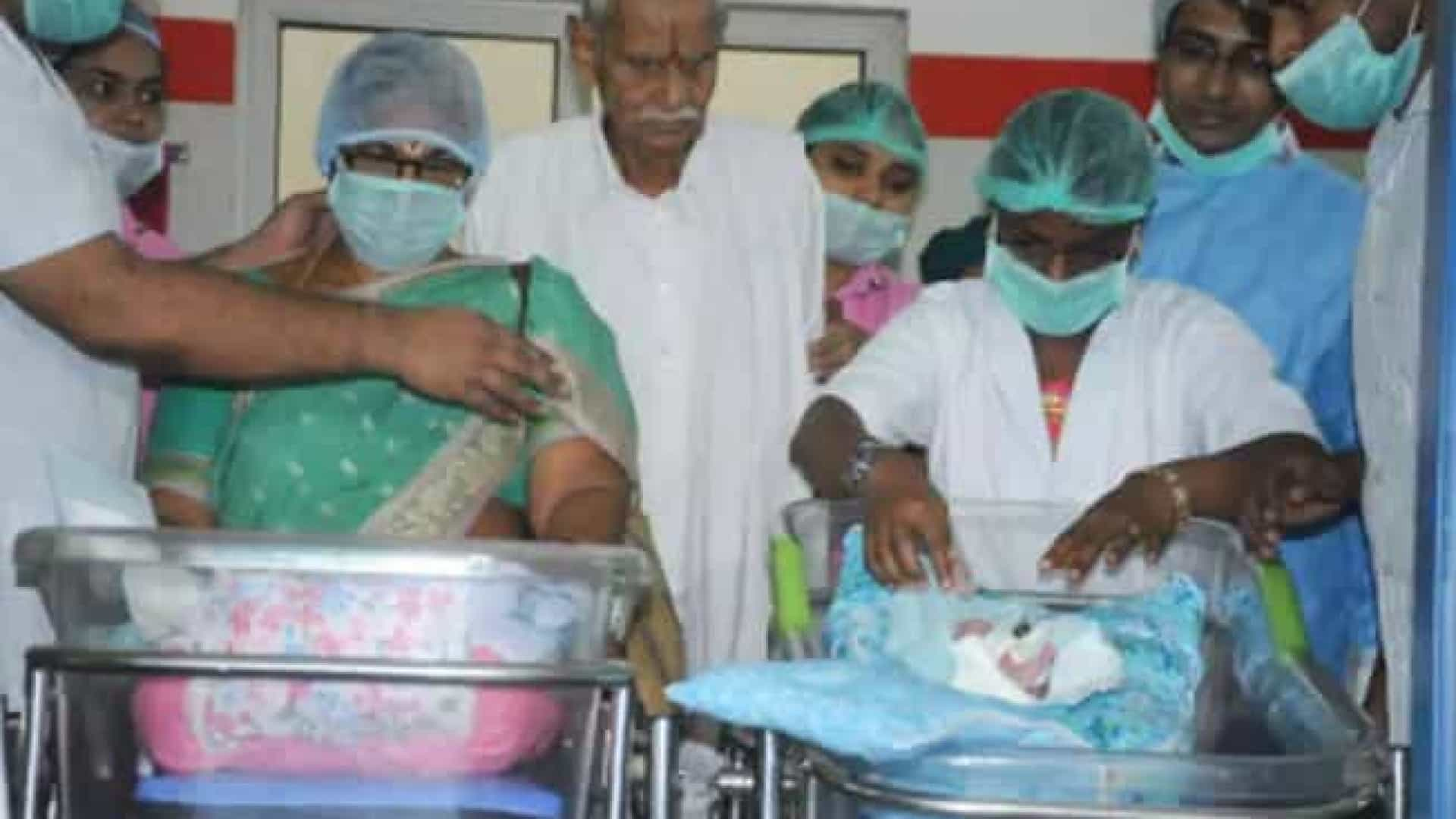 Inacreditável idosa de 74 anos dá à luz duas gêmeas BAHIA NO AR