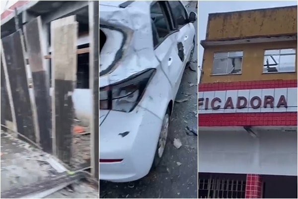 V Deo Ventania Destelha Casas Destr I Carro E Derruba Rvores Em