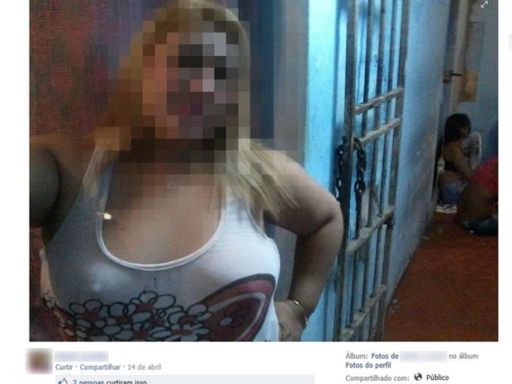 Dentro de presídio, presa posta no Facebook: ‘cadeia é faculdade’