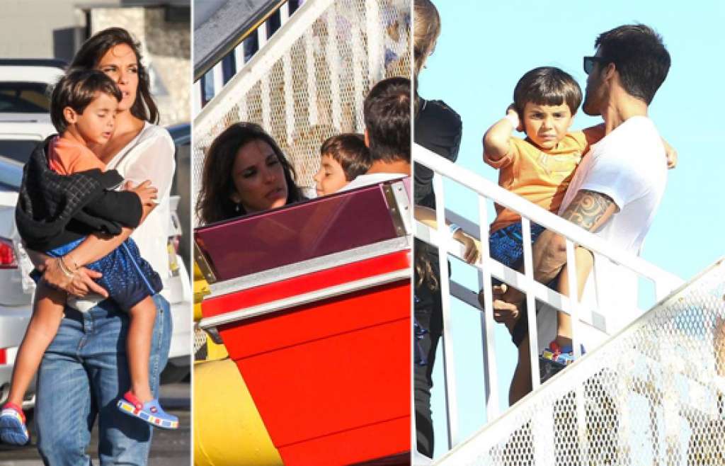 Ivete Sangalo se diverte com o filho e namora o marido em parque de diversões; veja fotos