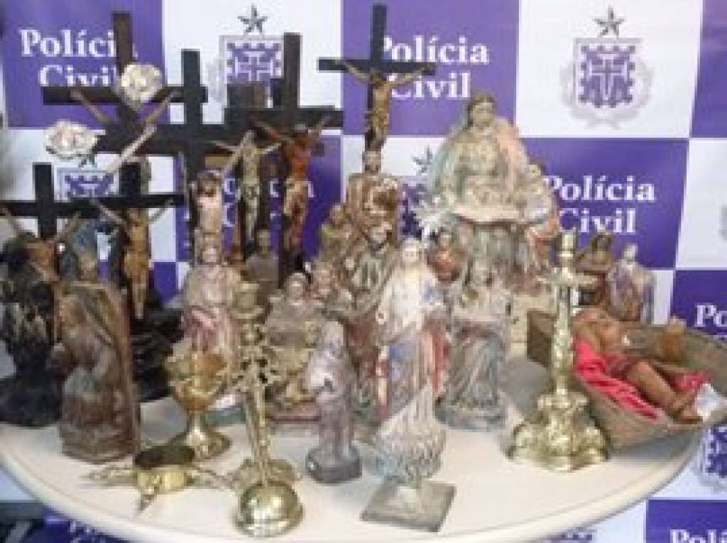 Polícia recupera mais de 124 peças sacras roubadas no interior