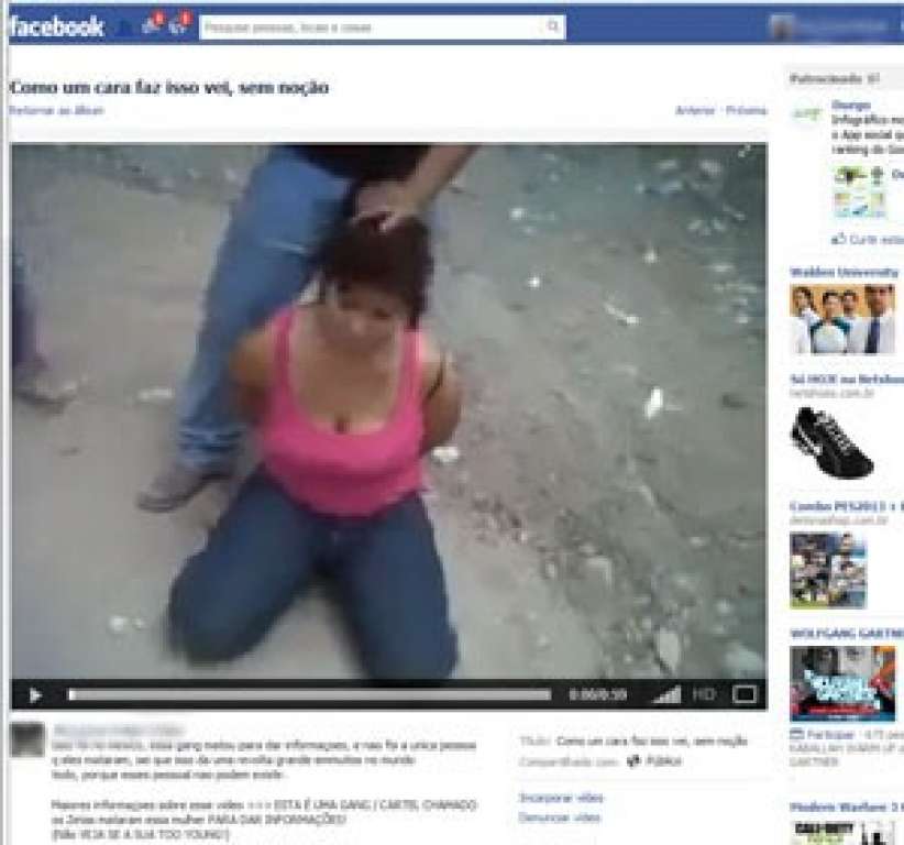 Facebook volta a permitir compartilhamento de vídeos de pessoas sendo decapitadas