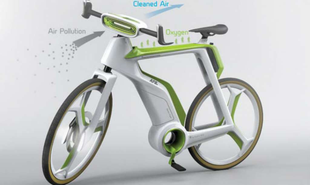 Bicicleta do futuro tem até filtro de ar