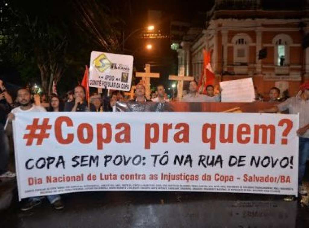 Protestos contra a Copa estão marcados para esta semana em Salvador