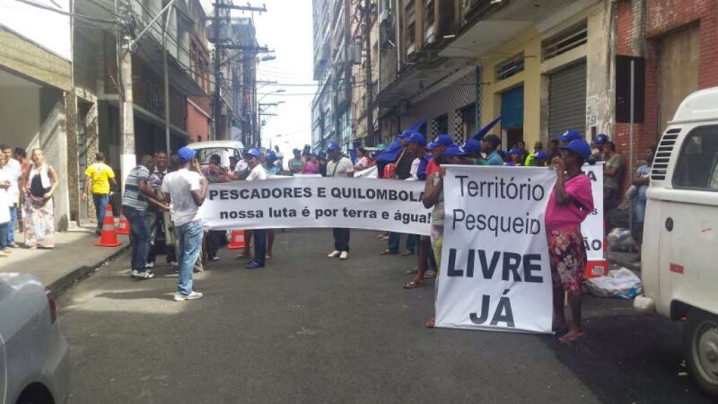 Salvador: pescadores e quilombolas realizam manifestação contra crimes ambientais