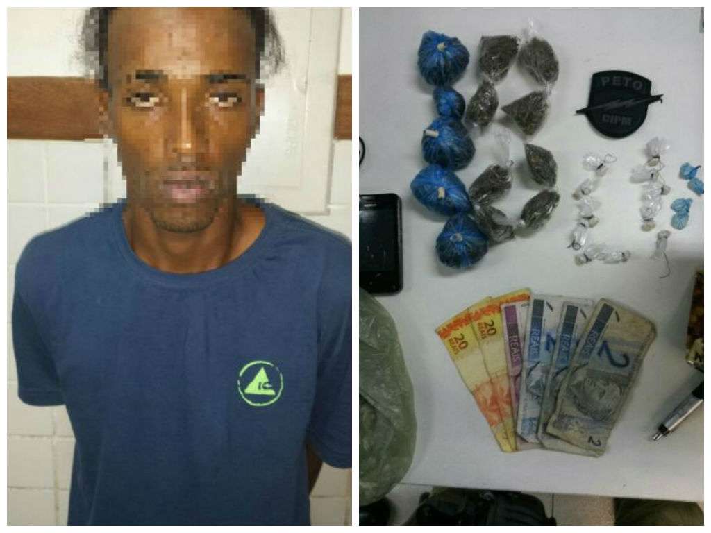 Jovem é preso em flagrante por tráfico de drogas em Salvador