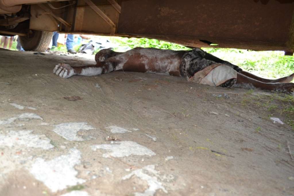 Homem é encontrado morto debaixo de ônibus em Camaçari. Veja vídeo