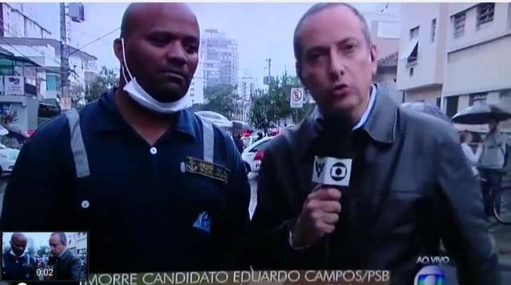 Jornalista da Globo entrevista falsa testemunha da morte de Eduardo Campos