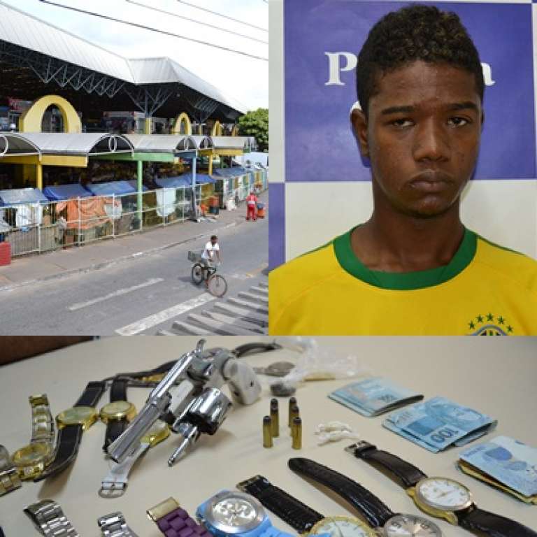 Três homens são presos com drogas e armas durante operação na feira de Camaçari