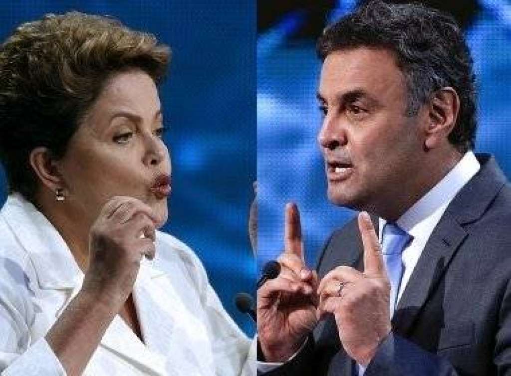 Nervosismo e acusações marcam o primeiro debate entre Dilma e Aécio no 2° turno