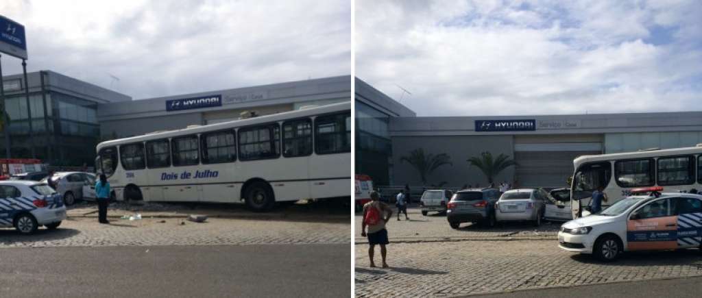 Acidente com ônibus deixa vários feridos em avenida de Salvador