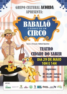 Espetáculo infantil Babalaô em exibição na Cidade do Saber