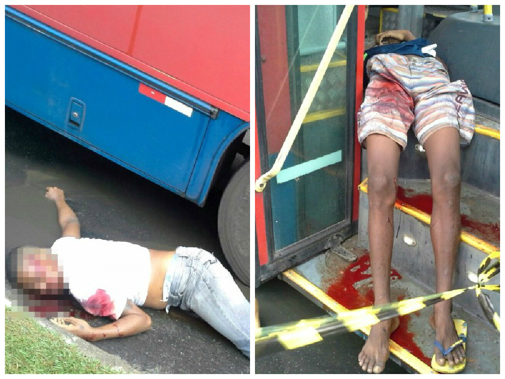Bandidos são mortos por passageiro após anunciarem assalto dentro de ônibus