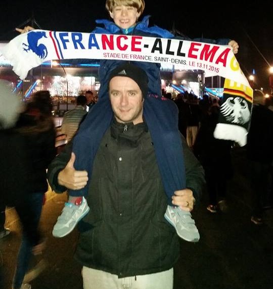 Rafael Laurentino e a famílias estavam no Stade de France no momento dos ataques das ataques terroristas a Paris.