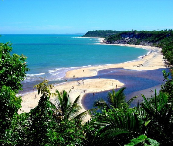 Praia de Caraíva, em Porto Seguro.