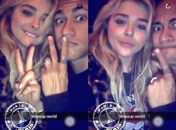 Neymar publica foto com a atriz Chloe Grace Moretz e imagem repercute nas  redes sociais - Retratos da Bola - Extra Online