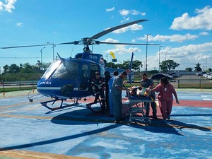 Vítima de acidente com helicóptero na Bahia passa por procedimento cirúrgico
