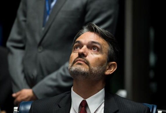 Júlio Marcelo de Oliveira é ouvido na condição de informante durante o primeiro dia da sessão de julgamento do impeachment da presidenta afastada Dilma Rousseff