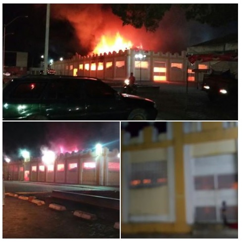 Mercado Municipal de Ipirá é destruído pelas chamas