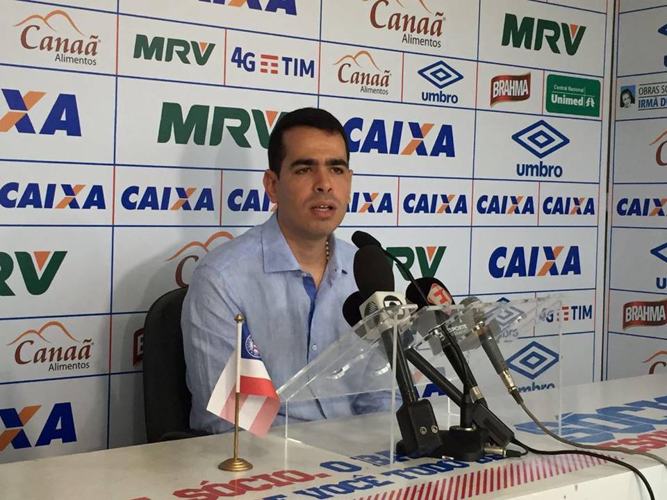 Presidente do Bahia descarta jogadores medalhões para temporada de 2017