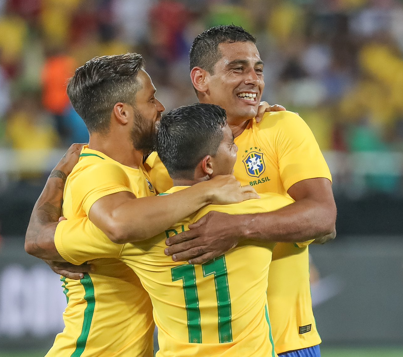 Com gol de Dudu, Brasil vence a Colômbia em “Jogo da Amizade”