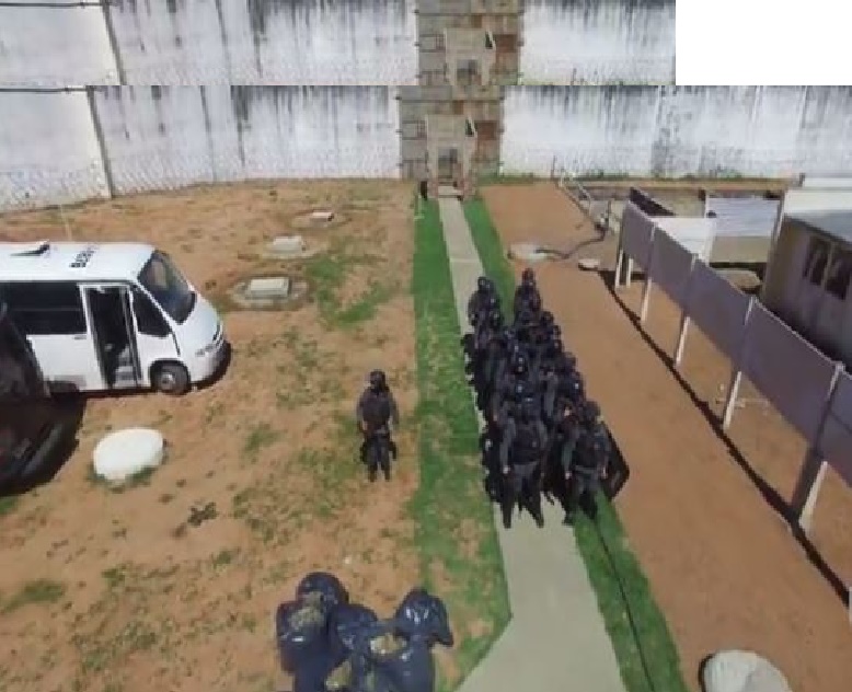 Força tarefa de agentes penitenciários faz primeira operação em Alcaçuz