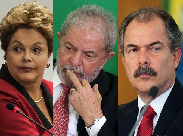 Lula, Dilma e Mercadante são acusados de obstrução de Justiça