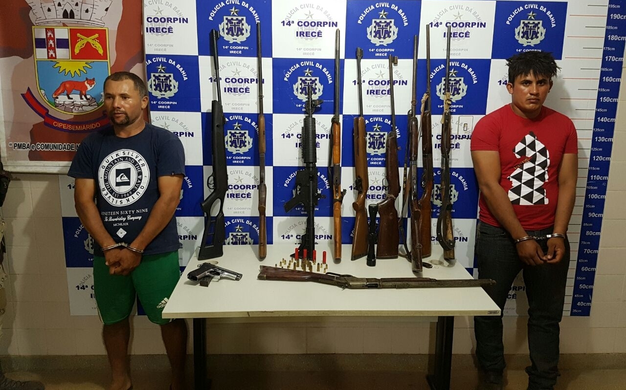 Polícia acredita que armas apreendidas em São Gabriel podem ter sido usadas em ataque a Irecê