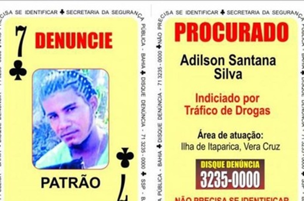 ‘Sete de Paus’ do Baralho do Crime é preso em Itaparica