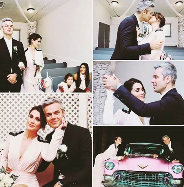 Otaviano Costa e Flávia Alessandra se casam em Las Vegas