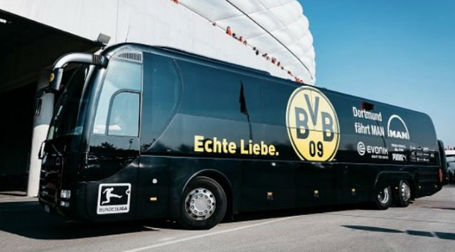 Bomba explode próximo ao ônibus do Dortmund, jogador fica ferido e partida contra o Mônaco é suspensa