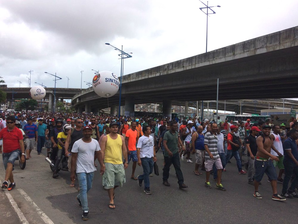 Salvador: trabalhadores da construção pesada realizam passeata nesta quinta-feira