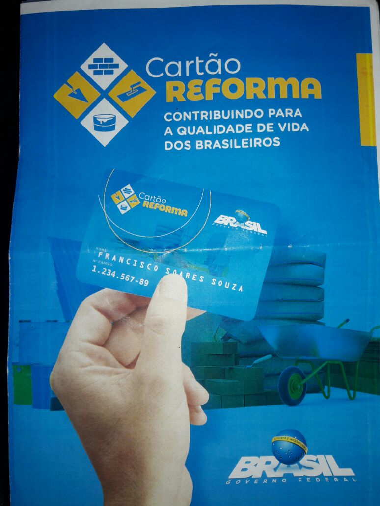 Cartão Reforma: 493 benefícios serão liberados para o município de Simões Filho