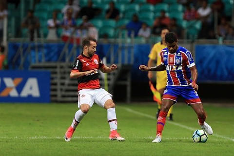 Bahia perde para o Flamengo e entra na zona do rebaixamento