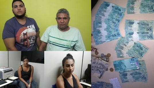 Grupo é preso suspeito de repassar dinheiro falso no centro comercial de Camaçari