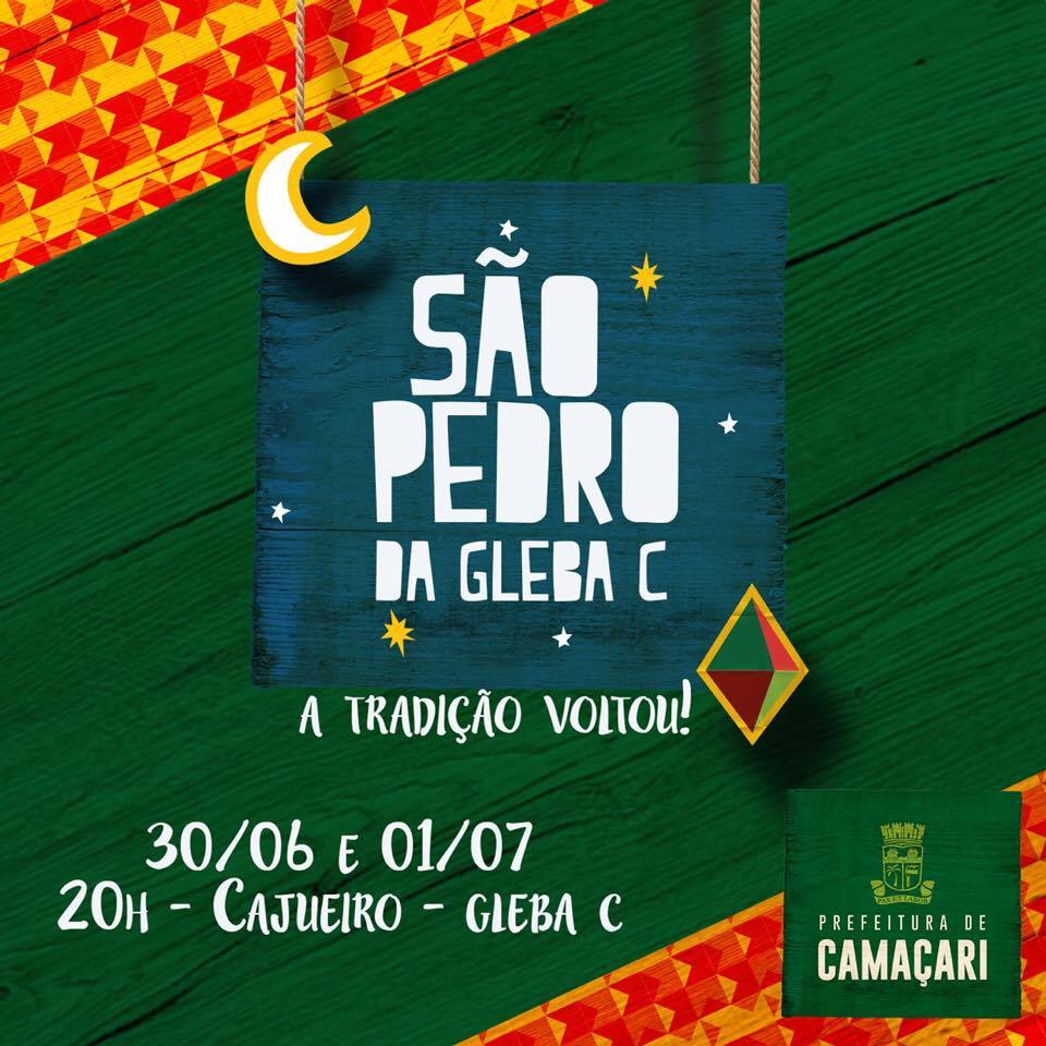 Camaçari: festejos de São Pedro começam nesta sexta- feira (30), na Gleba C