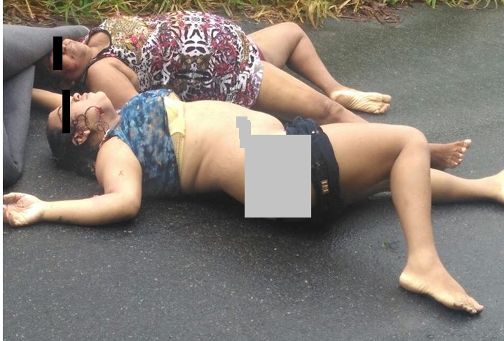 Imagem forte: Mulheres são encontradas mortas em estrada de Camaçari