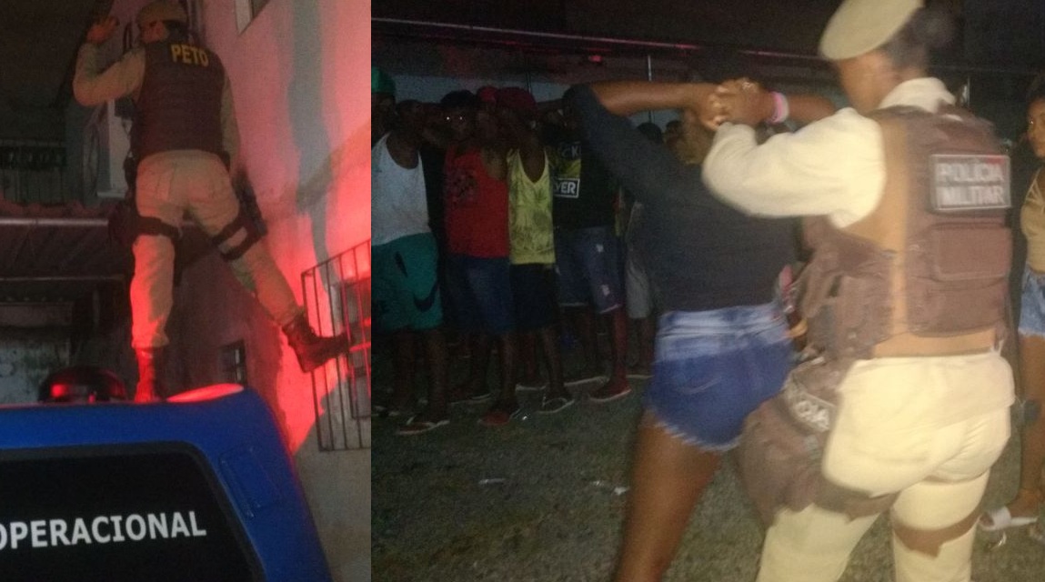 Polícia apreende drogas em festa de pagode em Lauro de Freitas