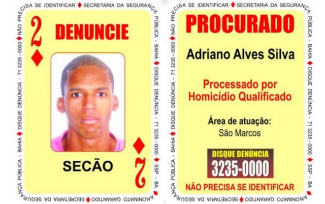 Dois de Ouros do Baralho do Crime é preso e apresentado pela polícia em Salvador