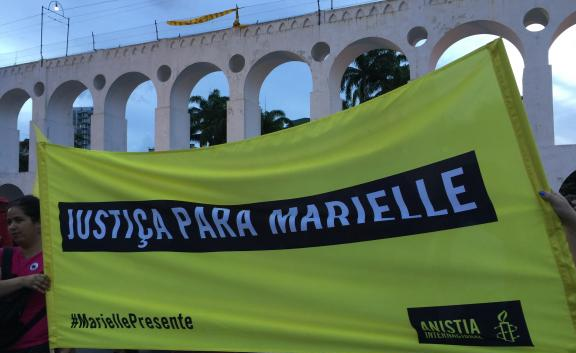 Manifestações em 13 estados marcam um mês da morte de Marielle e Anderson Gomes