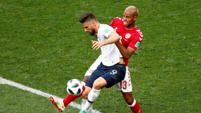 Na primeira partida sem gol da Copa, França e Dinamarca avançam para as oitavas de final