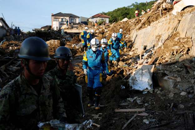 Japão procura sobreviventes após fortes chuvas que deixaram 199 mortos