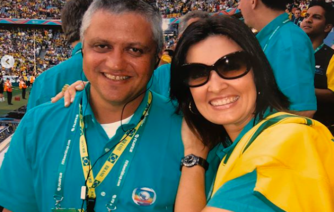 Fátima Bernardes resgata fotos para torcer pelo Brasil