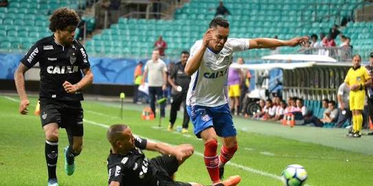 Com gol no último minuto, Bahia empata com Atlético-MG e sai do Z-4