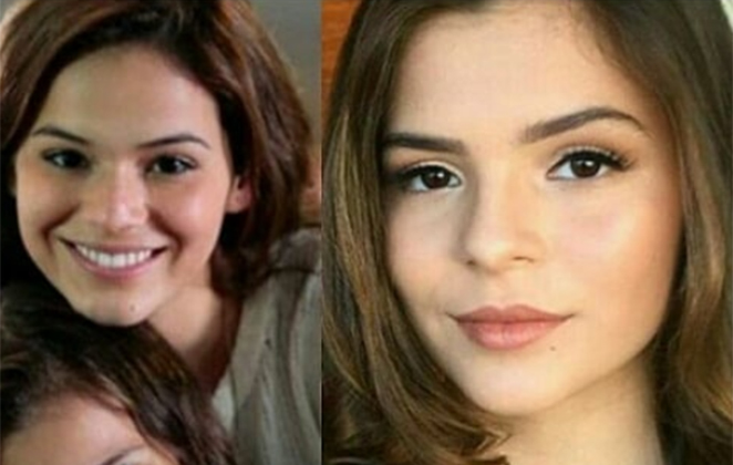 Luana Marquezine mostra semelhança com a irmã