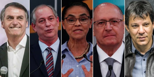 Pesquisa Ibope: Bolsonaro segue na liderança com 26%; Ciro, 11%; Marina, 9%; Alckmin, 9%; Haddad, 8%