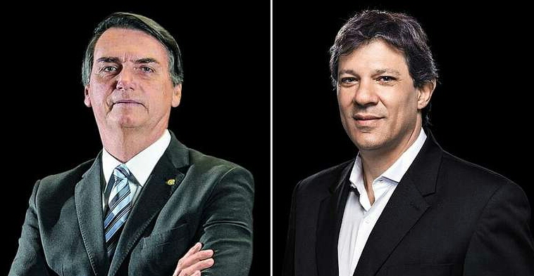 Pesquisa Ibope: Bolsonaro, 54%; Haddad, 46%