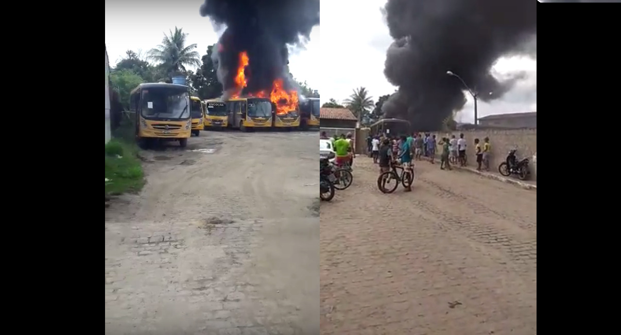Ônibus escolares são incendiados e toque de recolher é decretado em Amélia Rodrigues